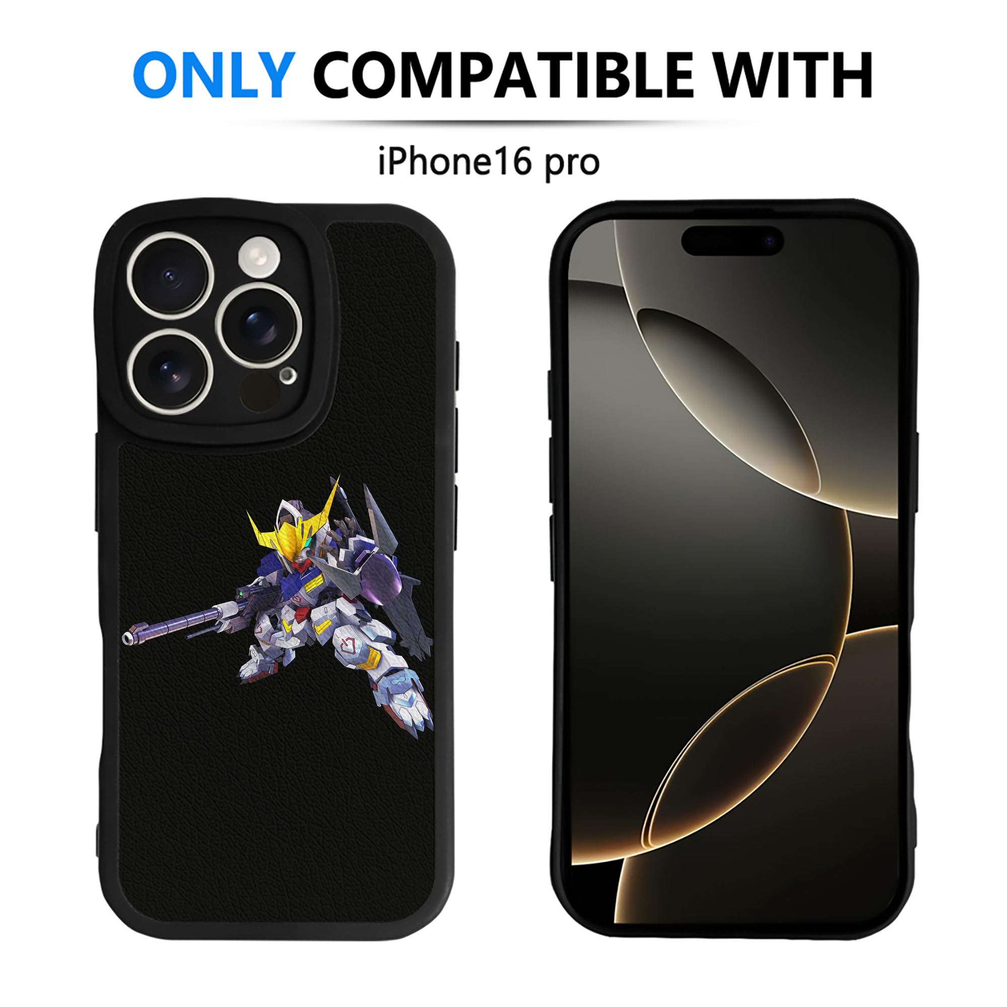 （画像用） 機動戦士ガンダム Mobile Suit Gundam 【iPhone 16シリーズ対応】シリコンスマホケース（レザー調） 材質：シリコン